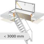 Floor height 2500 - 3000 mm