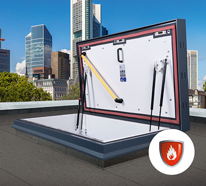 Fire-resistant roof hatch RHTEI