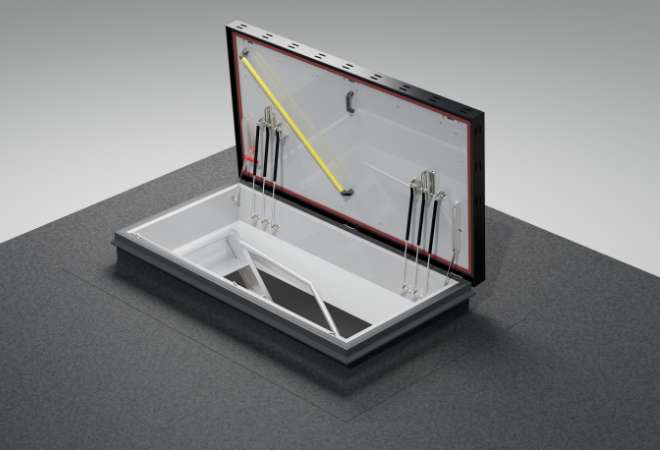 Fire-resistant roof hatch RHTEI
