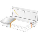 Special dimensions: liftable hatch with flat lids