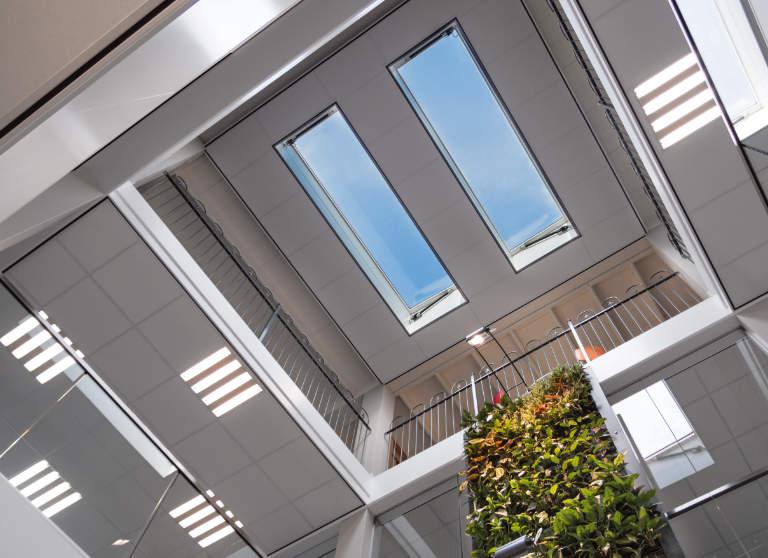 Gorter roof hatch with glass