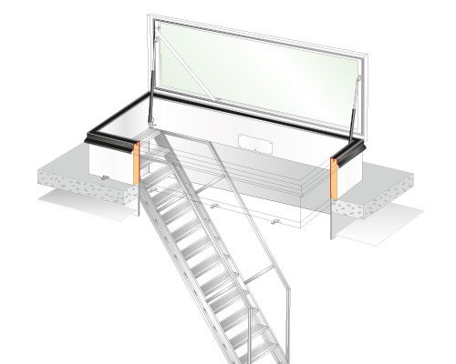 RHTG with fixed stairs GS55