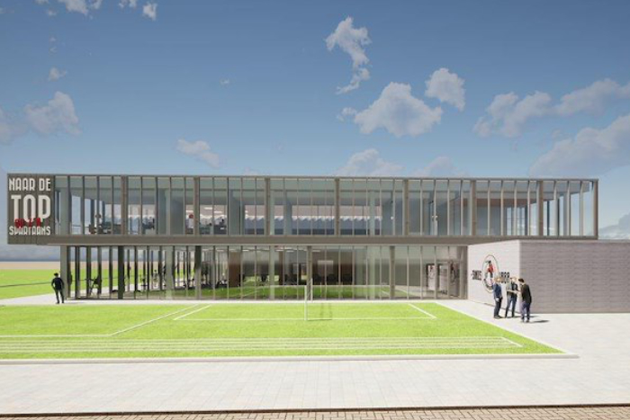 De renovatie van het bestaande sportcomplex en de nieuwbouw van eredivisieclub Sparta komen uit de pen van R4a architecten en ingenieurs en worden gerealiseerd door Bezemer Bouw.