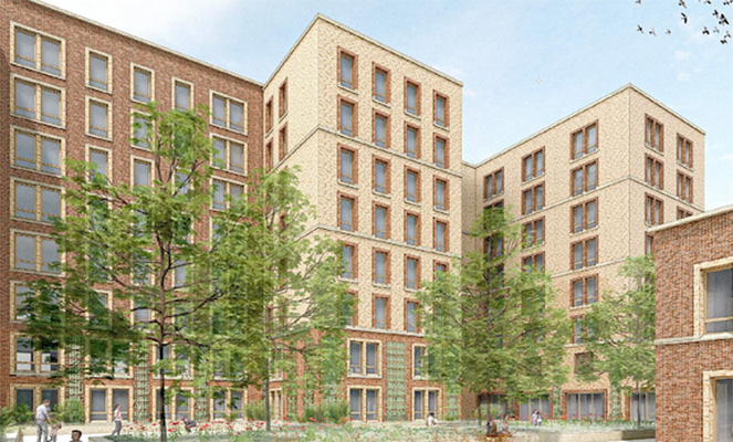 Nieuwbouw AZC houthaven in Amsterdam