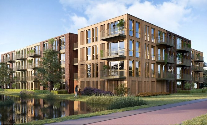 NIeuwe kern: nieuwbouw project tussen Amsterdam en Duivendrecht is voorzien van twee Gorter dakluiken