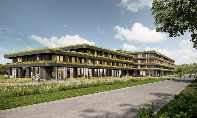 Park hotel in Spaarnwoude met Gorter dakluiken 