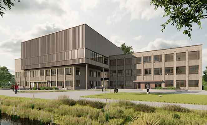 Pleysiercollege met veilige daktoegang van Gorter 