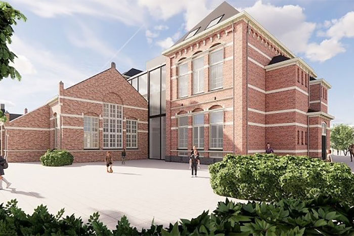 Dakluiken en schaartrappen Vondelschool