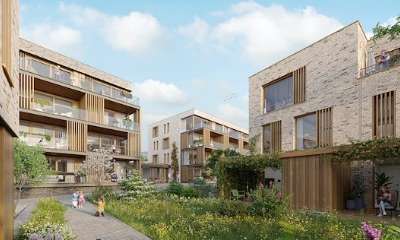 Kops kwartier in Nijmegen met Gorter dakluiken