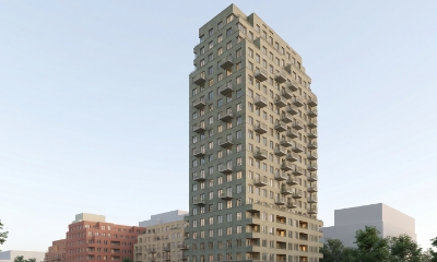Appartementen complex van AnnoNu in Amsterdam met 3 Gorter dakluiken
