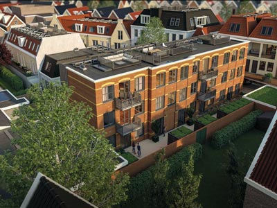 Koop appartementen De Gruyter vogelvlucht