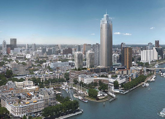 Zalmhaventoren Rotterdam voorzien van Gorter dakluik