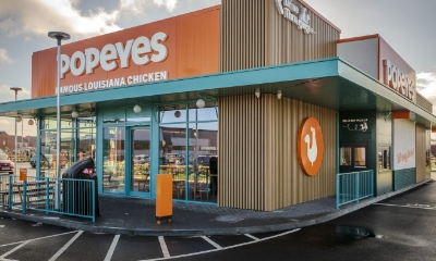 Popeyes restaurant with a safe roof access hatch from Gorter 