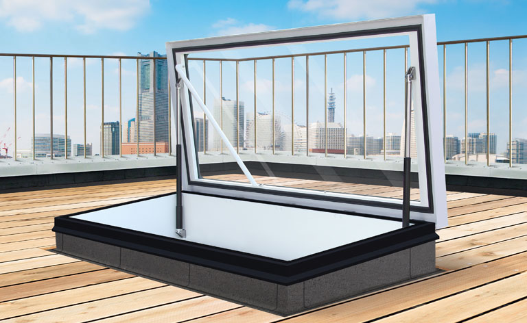 Roof hatch for existing and new roofs