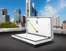 Roof hatch for safe working on roofs