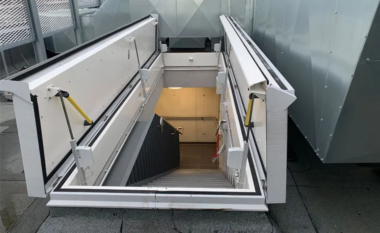 Custom size roof hatch