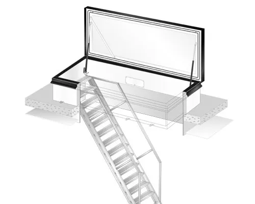 RHTG avec escalier fixe GS55