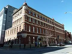 image of a building with roof hatches 