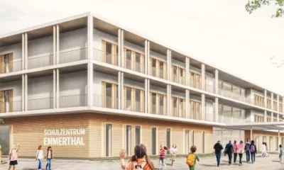 The building of Schulzentrum Emmertal 