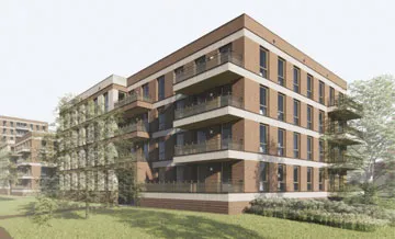 Woonstad in Rotterdam met een Gorter dakluik in opdracht van Finesse