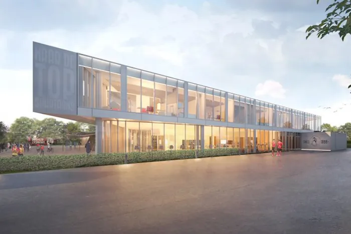 De renovatie van het bestaande sportcomplex en de nieuwbouw van eredivisieclub Sparta komen uit de pen van R4a architecten en ingenieurs en worden gerealiseerd door Bezemer Bouw.