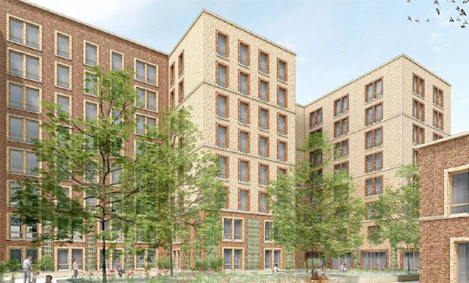 Nieuwbouw AZC houthaven in Amsterdam
