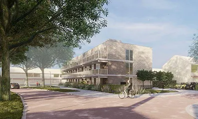 Gorter dakluik in appartementencomplex