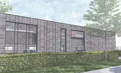 Dakluiken voor bedrijfspand installatie
