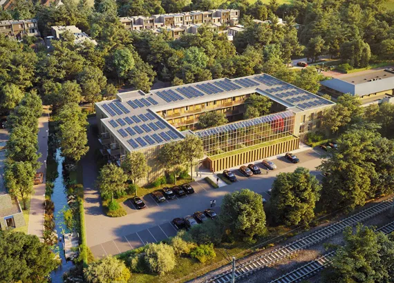 Dakluik en zonnepanelen op Hoff van Hollant