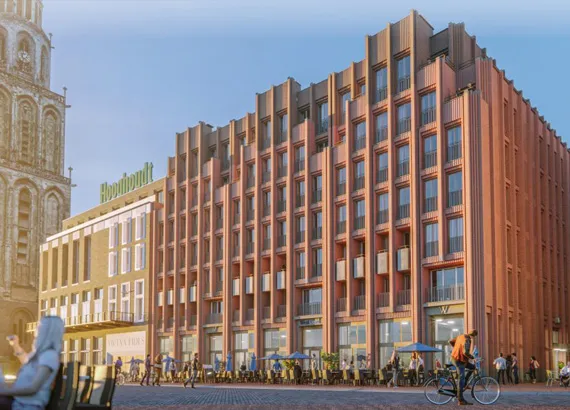 WestCord hotel Groningen met Gorter dakluik met dubbele deksel