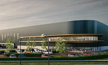 Gorter op dak circulair distributiecentum