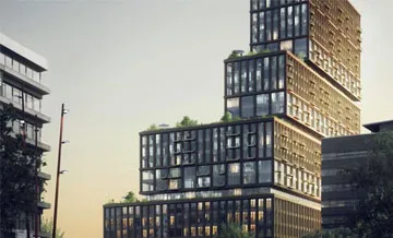 RHT op Galaxy Tower boven het Jaarbeurshotel