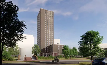 RHTEP dakluik voor studenten in Schilperoortpark