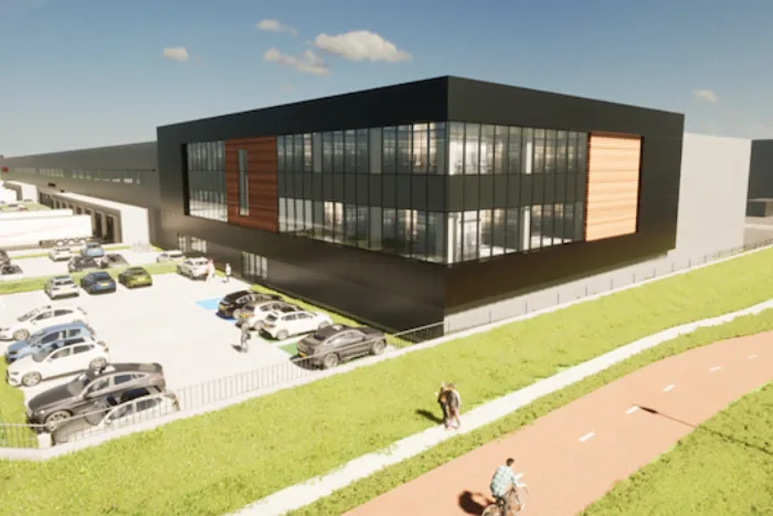 Vijf dakluiken op logistiek centrum